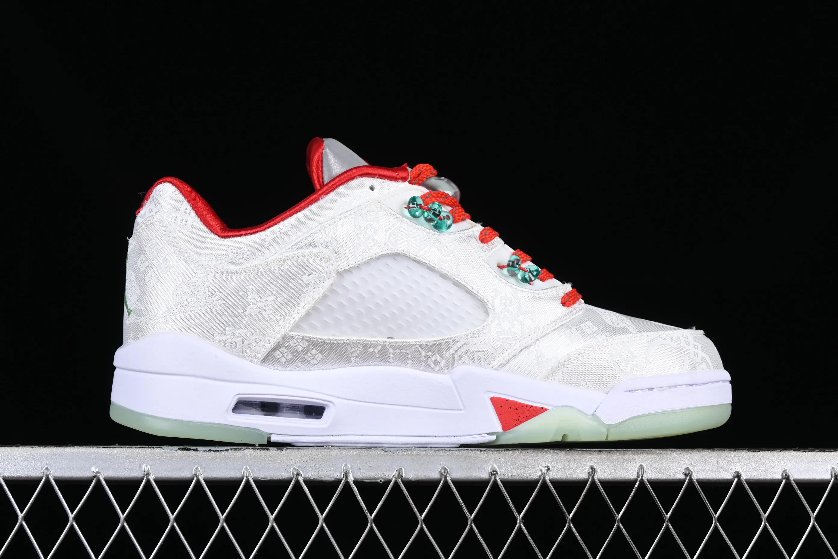 All categories Air Jordan Jordan series basketball shoes Air Jordan 5 Air Jordan 5 Low AJ5 Joe 5 white jade silk low-top basketball shoes DM4640-666
